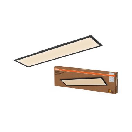 OSRAM Essential Aufbau Panel LED-Panel 24 W 2100 lm 3000 K Warmweiß 1000 × 250 mm Schwarz IP20