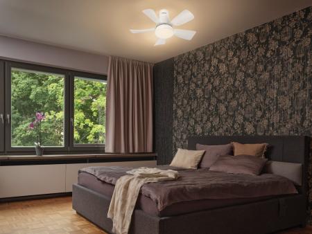 OSRAM Ceiling Fan Leste Deckenventilator mit Licht 21W CCT Weiß