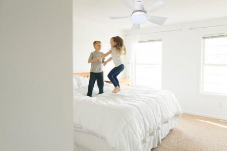 OSRAM Ceiling Fan Leste Deckenventilator mit Licht 21W CCT Weiß