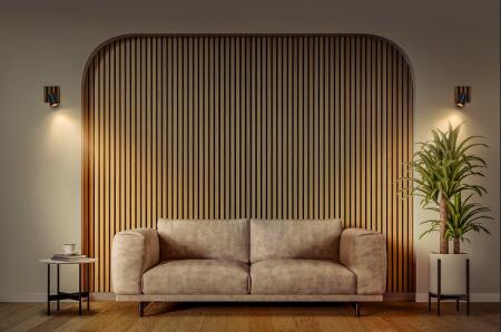 OSRAM Spot Acoustic GU10 LED Spot Leuchte Industrial Style Schwarz Holz IP20