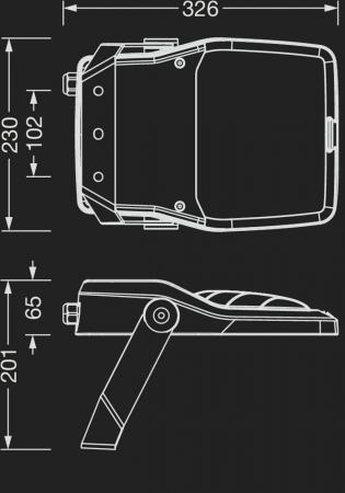 Siteco Fluter Floodlight FL 21 iQ micro, PL61, direkt strahlend 3000K 2910lm