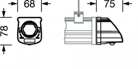 Siteco Multisensor, lichtgrau (RAL 7035) für Monsun 31
