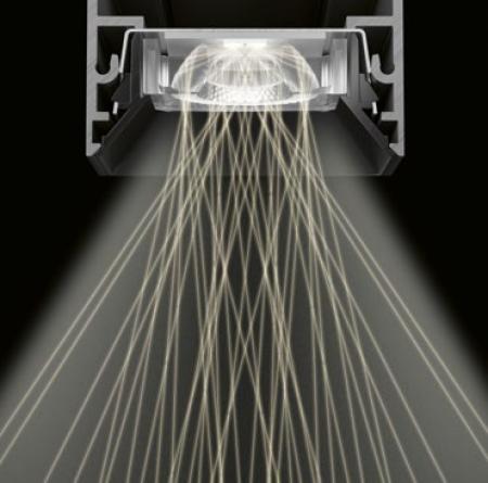 Siteco Silica 21 Hängeleuchte direkt/indirekt symmetrisch eng strahlend, ELDACON® L, Darklight-Reflektor, schwarz, 2700..6500K, UGR ≤ 19, DALI DT8, weißaluminium (RAL 9006)
