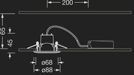 Siteco Lunis 41 Spot 3000K warmweißes Licht Multilumen Einbau ø6,8cm 560lm