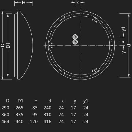 Siteco Rondel 31 LED Deckenleuchte Rondel 31, direkt strahlend, 120°, Lichtfarbe 830/840, DALI 2, Multilumen, weiß 2500lm 20W