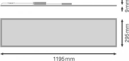 LEDVANCE LED Einlege Panel Comfort 1200x300 33 W 4000 K neutralweißes Licht