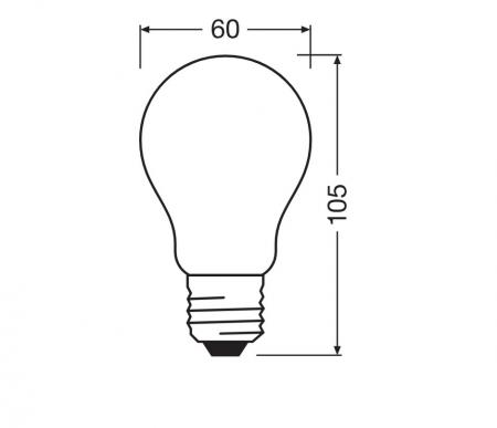 OSRAM E27 LED Leuchtmittel leistungsstark & besonders effizient matt 2,2W wie 40W 3000K warmweißes Licht - beste Energie Effizienz Klasse