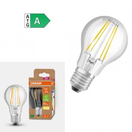 6er Set OSRAM E27 besonders effizientes LED Leuchtmittel leistungsstark 2,5W wie 40W 3000K warmweißes Licht - beste Energie Effizienz Klasse