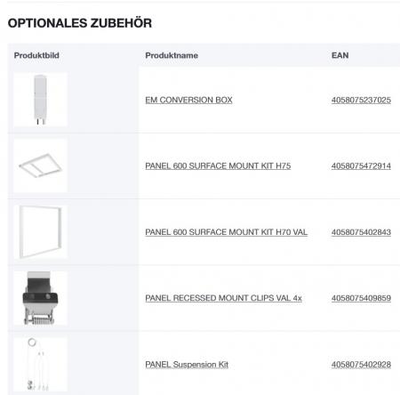 LEDVANCE LED Panel Comfort 600mm 33W 3000K warmweißes Licht