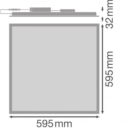 LEDVANCE LED Panel Comfort 600mm 33W 4000K universalweißes Licht