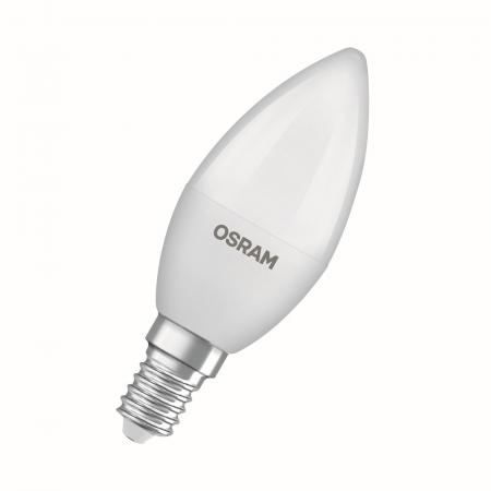 OSRAM E14 LED Lampe STAR matt in Kerzenform 7W wie 60W neutralweißes Licht