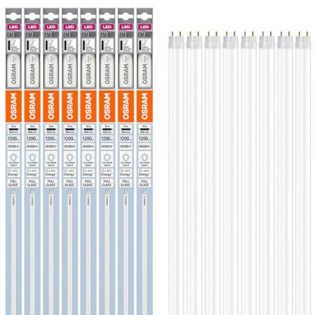 8-Pack 90cm Osram G13 T8 LED Röhren EM 10W wie 30W 4000K neutralweiß KVG GLAS