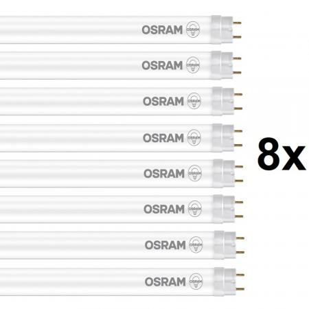 8er Sparset 60cm Osram G13 T8 LED Röhren EM 6,6 W wie 18W 3000K warmweiß KVG PLASTIC