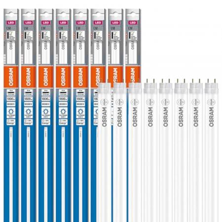 8x 120cm Osram LED T8 G13 Röhre 15W wie 36W 6500K tageslichtweiß EM PLASTIC für KVG
