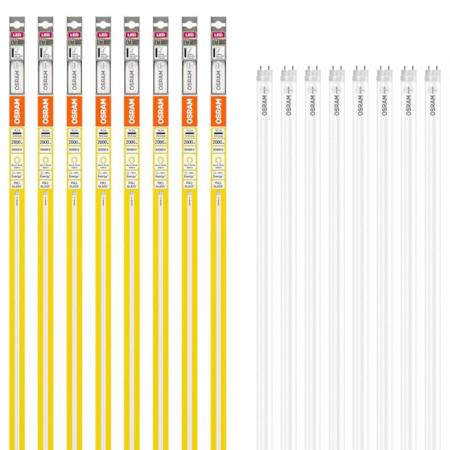 8 x 150cm Osram LED T8 G13 Röhre 18,3W wie 58W 830 warmweiß EM Glas für KVG/VVG