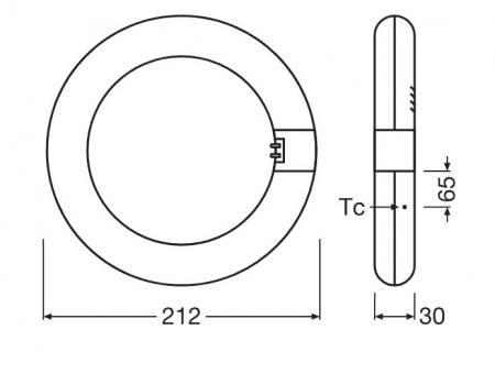 Ledvance T9 LED Röhre TUBE C 22 EM V 11W 865 wie 22W G10q Ringform Tageslichtweiß 6500K