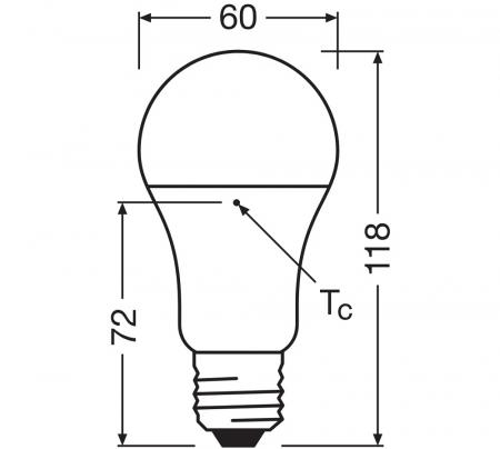 Ledvance E27 LED Lampe Classic A100 dimmbar matt 14W wie 100W 2700K warmweißes Licht