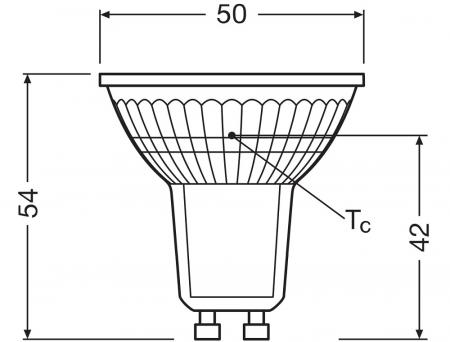 Ledvance GU10 PAR16 LED Spot 36° 4,3W wie 50W 2700K warmweißes Licht
