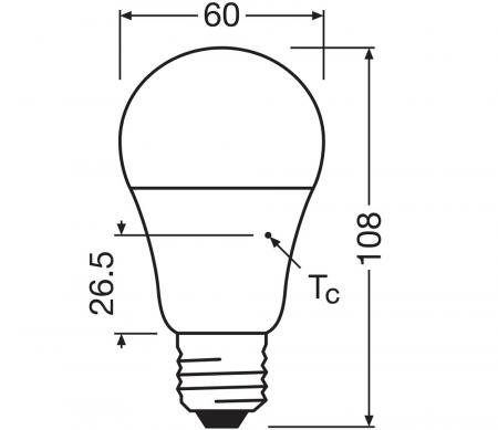 OSRAM E27 Lampe STAR Classic 9,4W wie 60W 2700K warmweißem Licht mit sehr hoher Farbwiedergabe 97Ra
