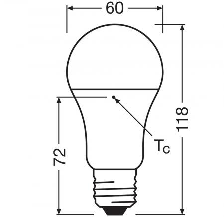 Ledvance E27 LED Lampe Classic matt 13W wie 100W 2700K warmweißes Licht - Performance Class