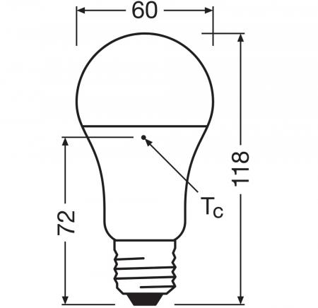 Ledvance E27 LED Lampe Classic matt 13W wie 100W 4000K neutralweißes Licht - Value Class