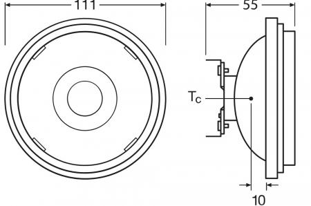 Ledvance G53 AR111 Reflektor 24° 11,7W wie 75W dimmbarer Strahler mit neutralweißem Licht 4000K 97Ra