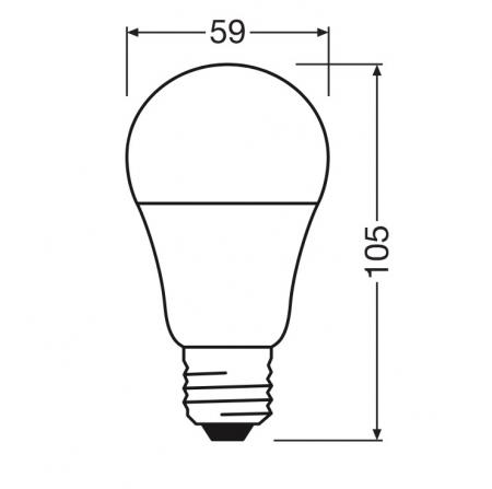 Ledvance E27 LED Lampe Classic matt 4,9W wie 40W 2700K warmweißes Licht
