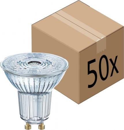 50er Sparset Ledvance GU10 PAR16 LED Spot 36° 6,9 wie 80W 2700K warmweißes Licht - XXXL-Sparpack