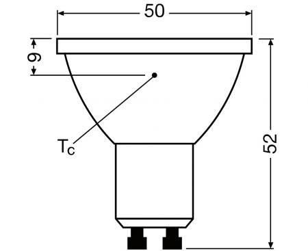Ledvance GU10 PAR16 Reflektor 36° 3,4W wie 35W dimmbarer warmweißer Strahler 2700K 97Ra sehr hohe Farbwiedergabe