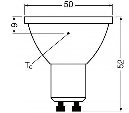 Ledvance GU10 PAR16 Reflektor 36° 3,4W wie 35W dimmbarer warmweißer Strahler 3000K 97Ra sehr hohe Farbwiedergabe