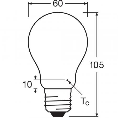 Helle Ledvance Dimmbare E27 Classic A 100 Filament LED Lampe 11W wie 100W 2700K warmweißes Licht