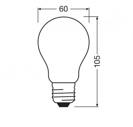 Ledvance E27 Retrofit CLASSIC LED Lampe gefrostet 7,5W wie 75W 4000K neutralweiß