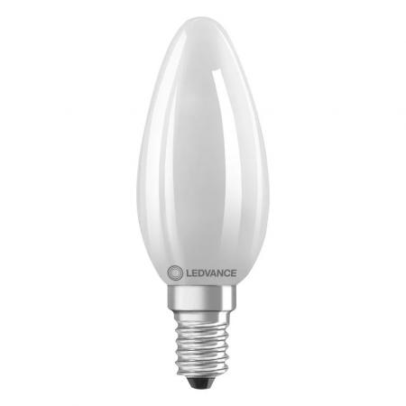 Aktion: Nur noch angezeigter Bestand verfügbar:   Ledvance E14 LED Kerzen Lampe matt 5,5W wie 60W 2700K warmweißes Licht
