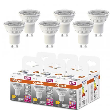 6-Pack OSRAM Star LED GU10 Strahler PAR16 36° CCT Select 4.2W wie 55W 827/840/865 Tunable White - Farbtemperaturwechsel