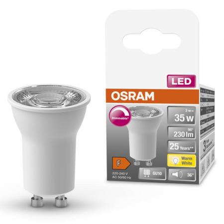 OSRAM GU10 SUPERSTAR Spot PAR11 36° dimmbar 3W wie 35W 2700K warmweißes Licht