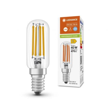 Ledvance E14 Special T26 LED Lampe 4,2W wie 40W warmweißes Licht 2700K - Licht für Nähmaschinen, Kühlschränke, filigrane Designerleuchten