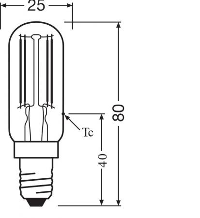 Ledvance E14 Special T26 LED Lampe 4W wie 40W warmweißes Licht 2700K - Licht für Nähmaschinen, Kühlschränke, filigrane Designerleuchten
