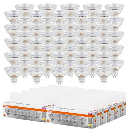 50 x Ledvance GU5.3 MR16 LED Strahler 36° 3.8W wie 35W 2700K warmweißes Licht mit kleinem Lichtwinkel - XXXL-Sparpack
