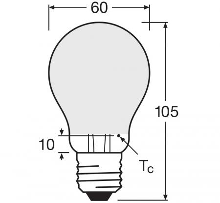 Ledvance E27 Retrofit CLASSIC LED Lampe matt 4W wie 40W 4000K universalweiß 840