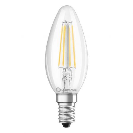 Ledvance E14 LED Kerzenlampe Classic klar 4,8W wie 40W 2700K warmweißes Licht