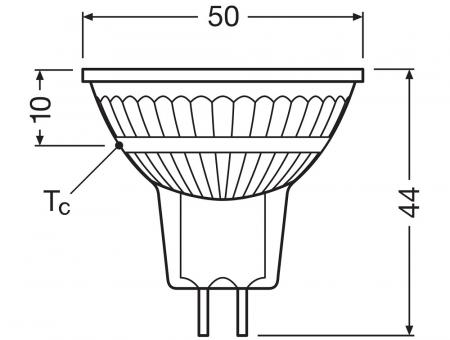 Ledvance GU5.3 LED Niedervolt Reflektor Lampe MR16 dimmbar 36° 3.4W wie 20W warmweiß 3000K hohe Farbwiedergabe