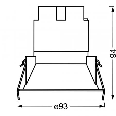 Osram Spot Twist Einbauleuchte 93mm 10W 4000K White White neutralweißes Licht