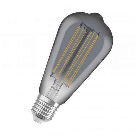 Osram LED VINTAGE E27 Glühlampe Edison SMOKE 11W wie 42W dimmbar extra warmweißes gemütliches Licht