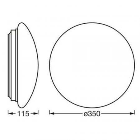 LEDVANCE Essential LED Decken- und Wandleuchte IP20 350mm