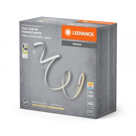 LEDVANCE FLEX COB LED-Streifen Warmweiß Mit USB-C – Dekorativ & Flexibel Für Coole Lichtakzente