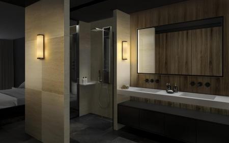 Klassische OSRAM Spiegelleuchte fürs Badezimmer Classic Cylinder 32cm IP44