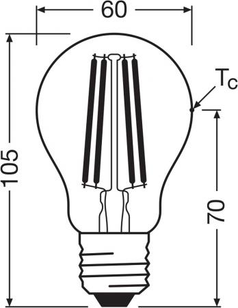 6er Set Osram E27 LED Lampe CLASSIC besonders effizient 2,2W wie 40W 4000 K neutralweißes Licht