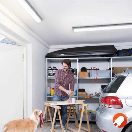 6 x 60cm LEDVANCE Damp Proof Housing 600 P 2XLAMP Wannenleuchte 2-flg. LED Feuchtraumleuchte IP65