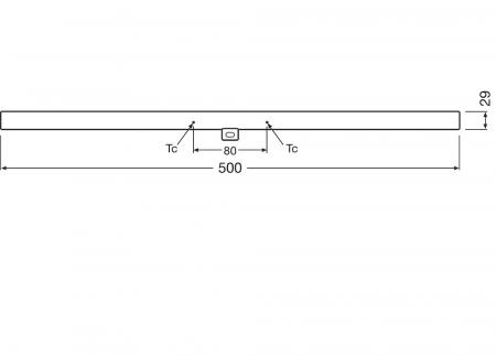 50cm Osram LEDinestra Frosted S14d LED-Röhrenlampe dimmbar 4,7W wie 40W warmweiß 2700K 90Ra hohe Farbwiedergabe