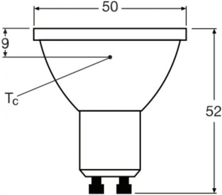Ledvance GU10 PAR16 Reflektor 120° 7W wie 51W dimmbarer warmweißer Strahler 2700K 90Ra mit hoher Farbwiedergabe